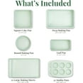thumbnail image 4 of Larder & Vine 8 Piece Bakeware Set | Nonstick Cake, Sheet, Muffin, and Bread Pans, 4 of 9