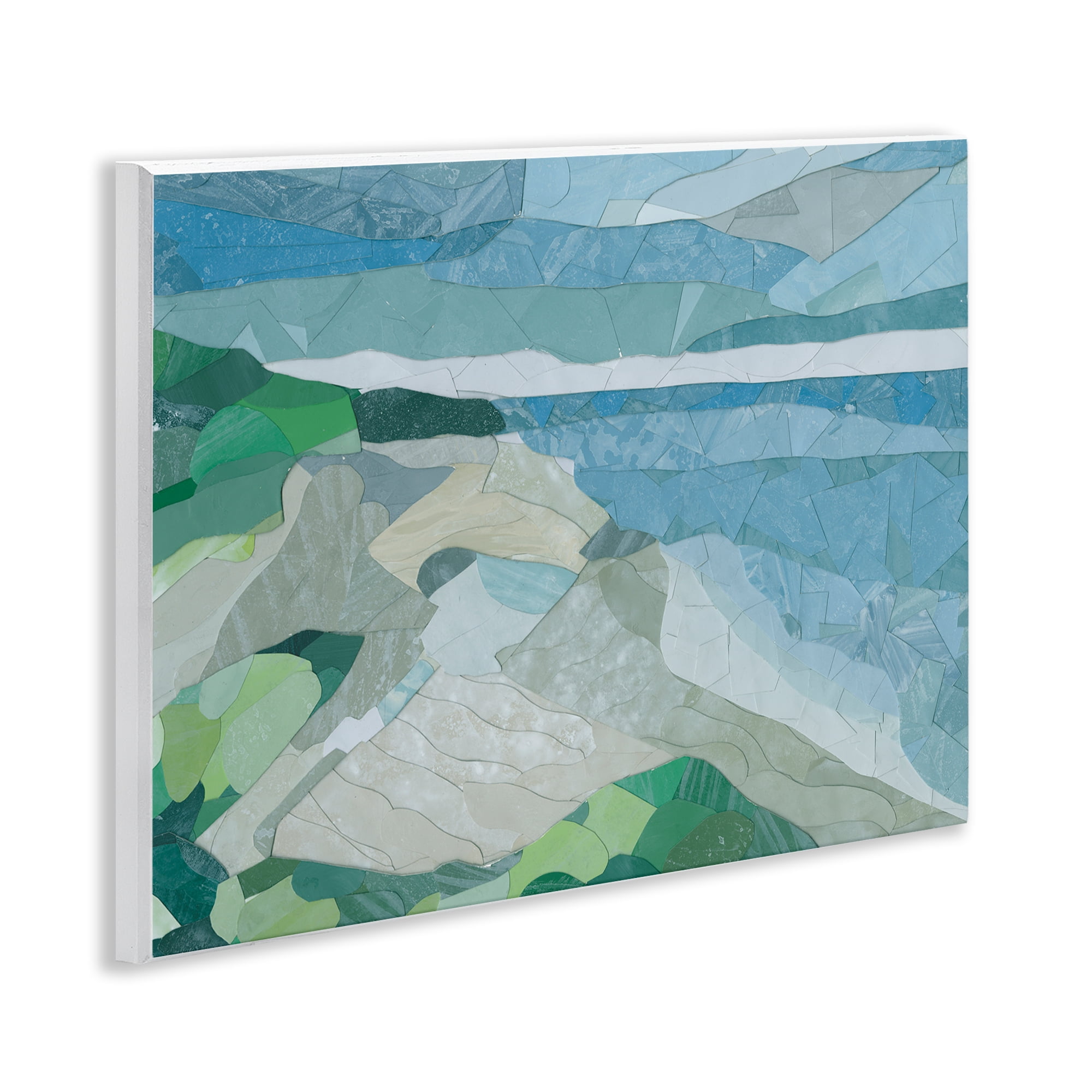 Stupell Industries Ocean Overlook Abstraction Landscape & Nature Painting Unframed Art Print Wall Art, 14 x 11