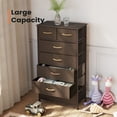 thumbnail image 6 of Pellebant Brown 7 Drawers Vertical Dresser Storage Tower Chest, 6 of 9