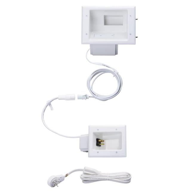 Flat Panel TV Cable Organizer Kit with AC Connector