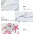 thumbnail image 4 of Coolnut 2 PCS 2 PCS Microfiber Hand Towels, Flamingo Sea Star Soft Absorbent Kitchen Hand Towels with Loop, Quick Dry Multi-Function Microfiber Cleaning Cloths Bath Hand Towels, 12"x17", 4 of 5