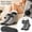 Gray, variant on Voska Winter Warm Thick Fleece Lined Non Slip Floor Socks Adult Cozy Home Slipper Socks with Grippers Indoor Anti Skid Socks for Men Women Blue One Size