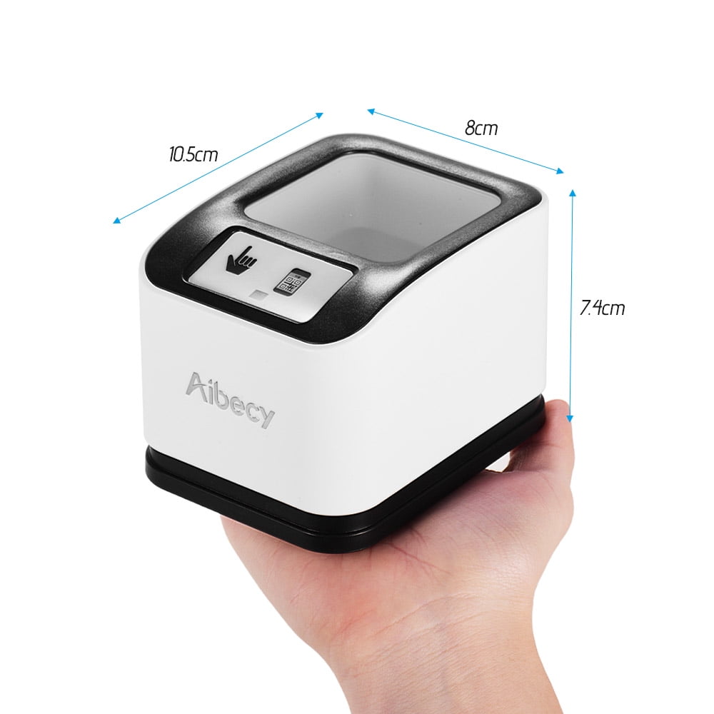 Aibecy 2200 1D/2D/QR Bar Code Scanner CMOS Image Desktop Barcode Reader USB Omnidirectional Screen Barcode Scanner