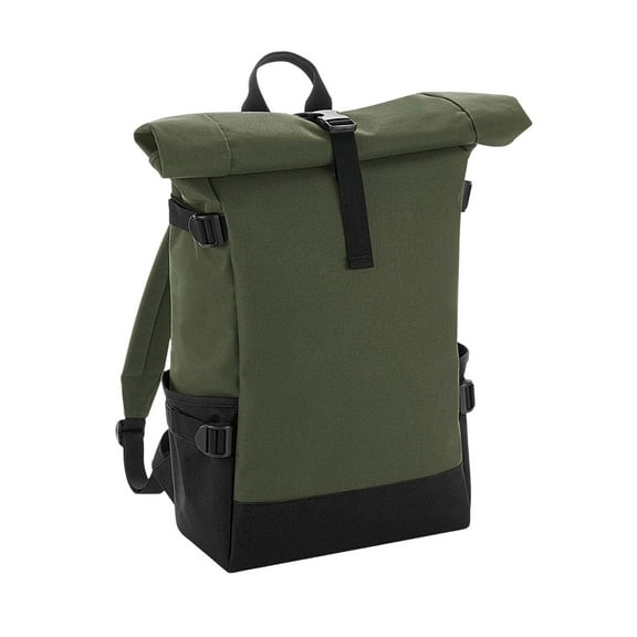 Bagbase Block Roll Top Knapsack