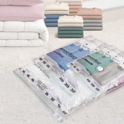 MagicBag Variety Pack Vacuum Storage Bags, 6 Pack Flat Compression Bags for Clothing & Bedding, Space Saving & Airtight
