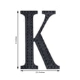 thumbnail image 3 of Efavormart 4" Letter K Black Self-Adhesive Rhinestone Number Stickers for DIY Crafts, Handicraft Art, Graduation Cap Decorations Birthday Party, Wedding Alpha-Numeric stickers, 3 of 9