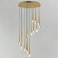 thumbnail image 3 of E24230-122GLD-ET2 Lighting-Pierce - 48W 16 LED Chandelier-19 Inches Tall and 24.75 Inches Wide-Gold Finish, 3 of 5