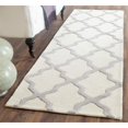 thumbnail image 1 of SAFAVIEH Cambridge Collection 2'6" x 22' Ivory / Silver CAM121Y Handmade Trellis Premium Wool Runner Rug, 1 of 4