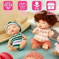 thumbnail image 5 of Keyohome 6Pcs Mini Baby Dolls,4.3" Newborn Dolls Gift Set,Cute Reborn Baby Dolls Toys for Kids 3+,with Clothes, 5 of 9