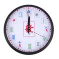 thumbnail image 1 of Shisuyan Round Wall Clock Bedroom Creative Mahjong Design Wall Clock Not Included Battery, 1 of 8