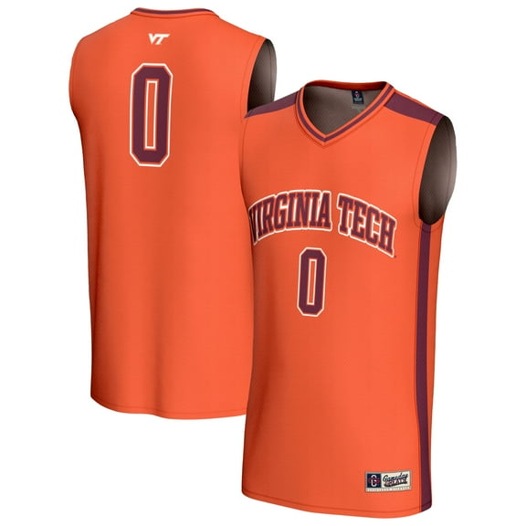 Unisex GameDay Greats Orange #0 Virginia Tech Hokies Collegiate Basketball Fashion Jersey