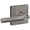 Satin Nickel, variant on Schlage F51ABRW622COL Broadway Single Cylinder Keyed Entry Door Lever Set - Black