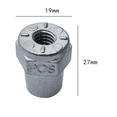 thumbnail image 4 of Adaptadores de terminales de batería, 2 pares, rosca hembra de 3/8 pulgadas, positivo y negativo, terminales de cable de batería, 4 of 6