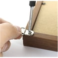 thumbnail image 5 of 100 Uds Kit de soporte para cuadros tipo D plateado Clips para marco de acero inoxidable Ganchos para colgar cuadros Gancho para espejo colgante Colgadores para cuadros de pared surtidos JM, 5 of 5