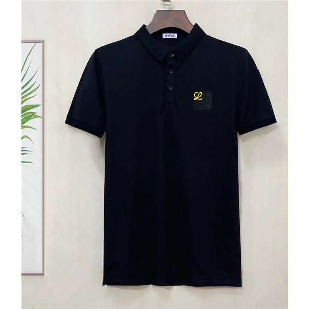 L0EWE Camisa polo De Algodón Bordada Con Logotipo De Manga Corta Para Hombre S-4XL