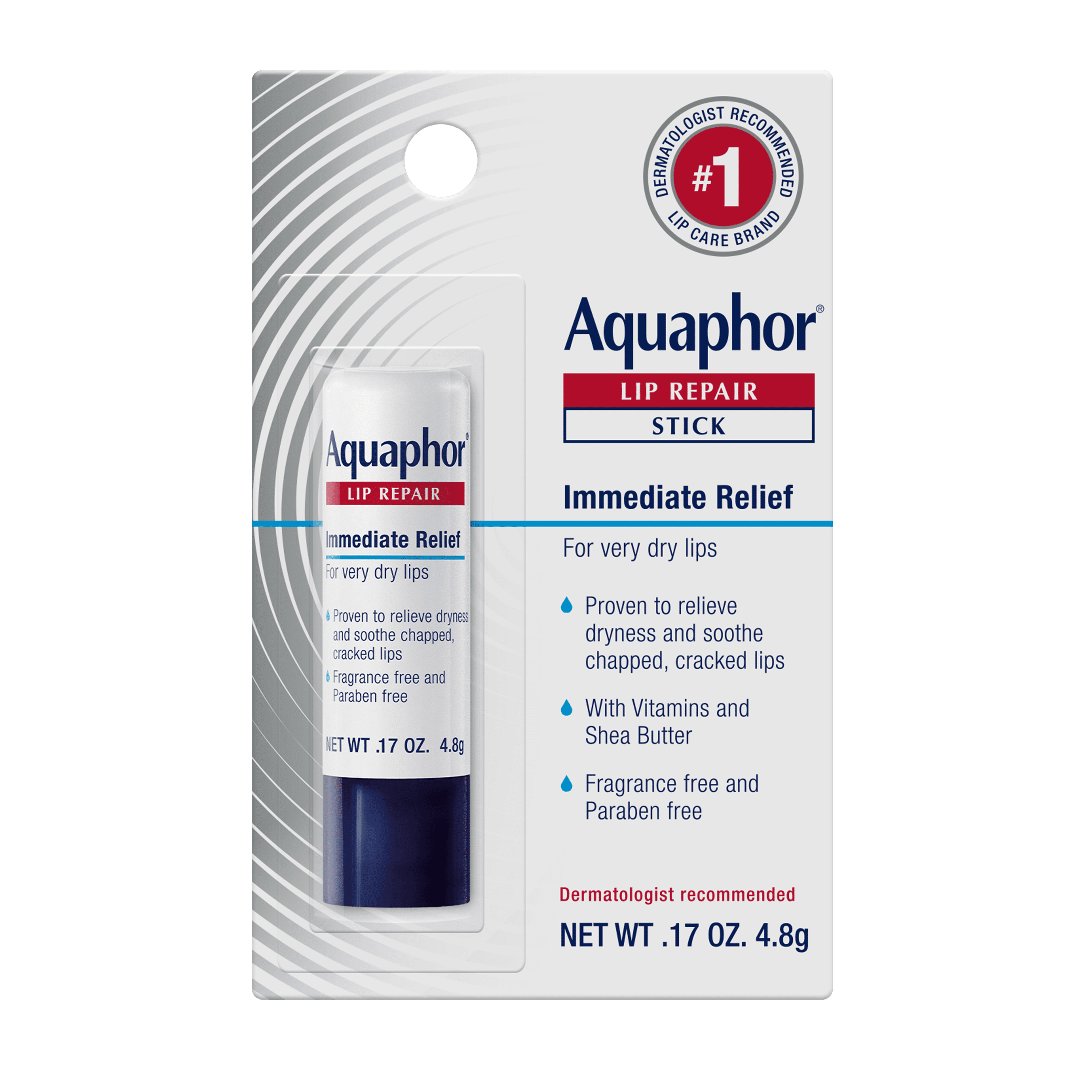 Aquaphor Lip Repair Stick, Lip Balm for Dry Chapped Lips