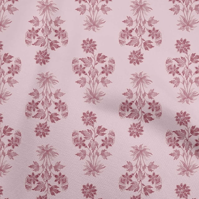 oneOone Rayon Red Fabric Watercolor Sewing Material Print Fabric By The Yard 56 Inch Wide