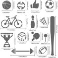 thumbnail image 3 of Plantillas deportivas, troqueles metálicos, placas, cortes, pelotas, fútbol, ​​baloncesto, rugby, bicicletas, medallas, 3 of 9