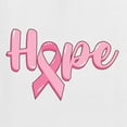 thumbnail image 2 of Wild Bobby, Hope Pink Ribbon Support Brave Fight, Breast Cancer Awareness, Front and Back Men Graphic Tee, White, X-Large, 2 of 4