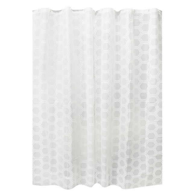 Yhmxh Decoración del baño Cortina de ducha de plástico impermeable y resistente al moho, tamaño extragrande (21,5 x 24,8 m), ideal para baño, inodoro, bañera o mampara.