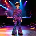 thumbnail image 5 of FYDUU Pants for Girls Sequin Flared Leggings Fashion Print Performance Dance Pants for Kids Bell-Bottoms Party Wear Versatile Pant 11-12 Years, 5 of 7