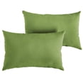 thumbnail image 4 of Sunbrella  Spectrum Cilantro Indoor/Outdoor Knife Edge Pillow (Set of 2) 12 in L x 24 in W, 4 of 5