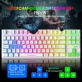 thumbnail image 6 of ZIYOULANG 88 Keys Gaming Keyboard 6400 DPI Lightweight Optical Mouse Combo RGB for PC Gamers (White), 6 of 8
