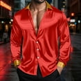 thumbnail image 6 of Royisotas Big and Tall Shirts for Men Fashion Shirt Long Sleeve Button Down Mens Tops Business, 6 of 8