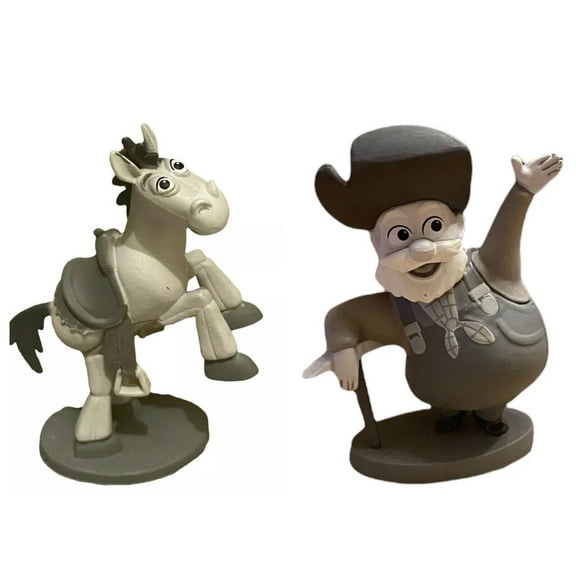 Toy story 25th anniversary Stinky Pete & Bullseye Cake Topper Set PVC 3” Legacy New