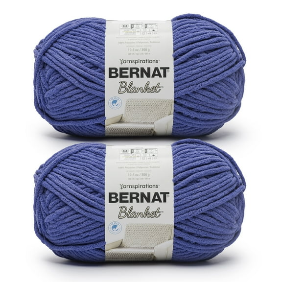 Bernat® Blanket™ #6 Super Bulky Polyester Yarn, Surf 10.5oz/300g 220 Yards (2Pk)