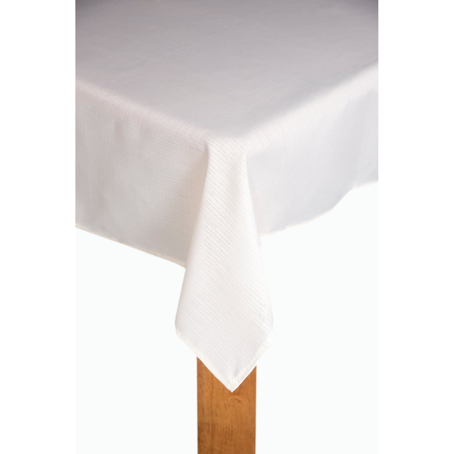 Oxford 70" Round 100% Polyester Tablecloth in Ivory