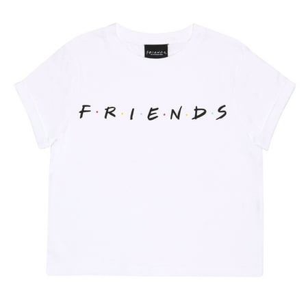 Friends Text Logo Girls Cropped T-Shirt | Official Merchandise ...