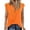 Orange, variant on Women's V Neck Loose Fit Solid Casual Blouse Plus Size Top Flowy Tee Shirt