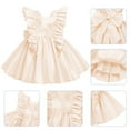 thumbnail image 6 of IDOPIP Flower Girl Butterfly Bow Tutu Dress for Kids Baby Princess Wedding Party Dresses, 6 of 7
