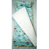 SoHo Nap Mat for Toddlers, Dancing Elephant Aqua, With Pillow and Carrying Strap for Preschool or Daycare