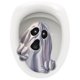 thumbnail image 1 of 1 Sheet Halloween Sticker Toilet Poster 3d Halloween Sticker Halloween Decor, 1 of 2