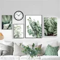 thumbnail image 2 of Cuadro sobre lienzo con diseño de arco de paisaje urbano nórdico, cuadro de hojas de eucalipto, póster con árbol verde y coche, pintura de arte de pared para decoración del hogar, 2 of 5