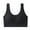 Black, variant on Womens Deep V Bras Wireless Comfortable Bra Enlarged And Fattening Underwear With Comfortable And Seamless Upper Support Air Gathering Fixed Cup Sports Bra