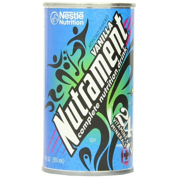 Nutrament Energy and Fitness Drink, Vanilla, 12 Ounce Cans (Pack of 12)