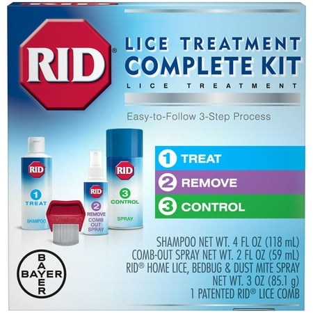 RID Lice Complete Treatment Kit to Kill Lice In Hair and (The Best Head Lice Treatment)