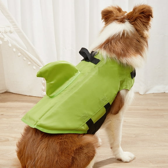 Dog Life Jacket Shark Mermaid, Dog Swim Life Vest Adjustable Pet PFD Float Vest, Ripstop Puppy Floatation Life Jacket Swimsuit with Rescue Handle for Small Medium Large Dogs Swimming Boating