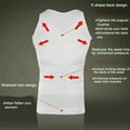 thumbnail image 4 of Ultra Lift Men Slimming Tummy Body Shaper Abdomen Control Undershirt Compression Vest Tank Top, 4 of 6