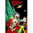 thumbnail image 2 of Retrobot 13x18 Black Ornate Wood Framed with Double Matting Museum Art Print Titled - Space Commando, 2 of 4