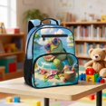 thumbnail image 2 of Jeiento Sea Turtle 13.5 Inch Toddler Backpack for Kindergarten, Lightweight Preschool School Bag for 2-5 Year Old Kids, Bookbag with Top Handle, 2 of 7