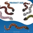 thumbnail image 2 of Figura de serpiente de juguete gigante, serpiente impresa en 3D de 106 cm con dientes brillantes, 2 of 7