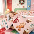 thumbnail image 4 of Manfei Western Xmas Festive 7-Piece Twin Bedding,Cartoon Christmas Snowflake Bedding Comforter Set,Xmas Reversible, 4 of 7