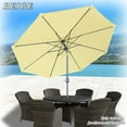 thumbnail image 2 of Strong Camel Patio Umbrella 10' with Tilt and Crank 8 Ribs Outdoor Garden Market Parasol Sunshade in Beige Color, 2 of 10