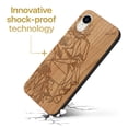 thumbnail image 3 of Case Yard Wooden Case Outside Soft TPU Silicone, Slim Fit Shockproof Wood Protective Phone Cover for Girls Boys Men and Women, Supports Wireless Charging Beautiful Mind Design case for iPhone-XR, 3 of 7
