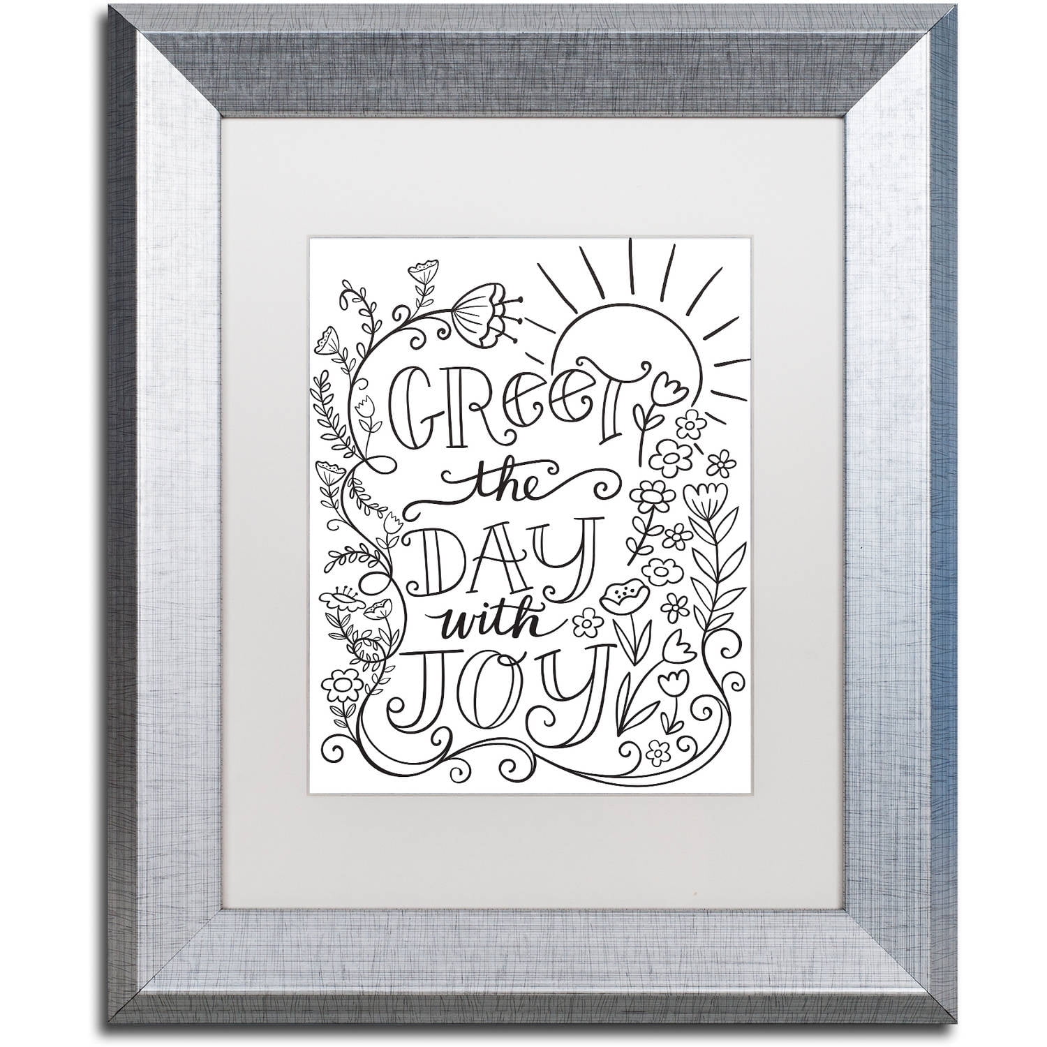 Trademark Fine Art Greet The Day With Joy Canvas Art By Elizabeth Caldwell White Matte Silver Frame Walmart Com Walmart Com Trademark Fine Art Greet The Day With Joy Canvas Art By Elizabeth Caldwell White Matte Silver Frame Walmart Com Walmart Com