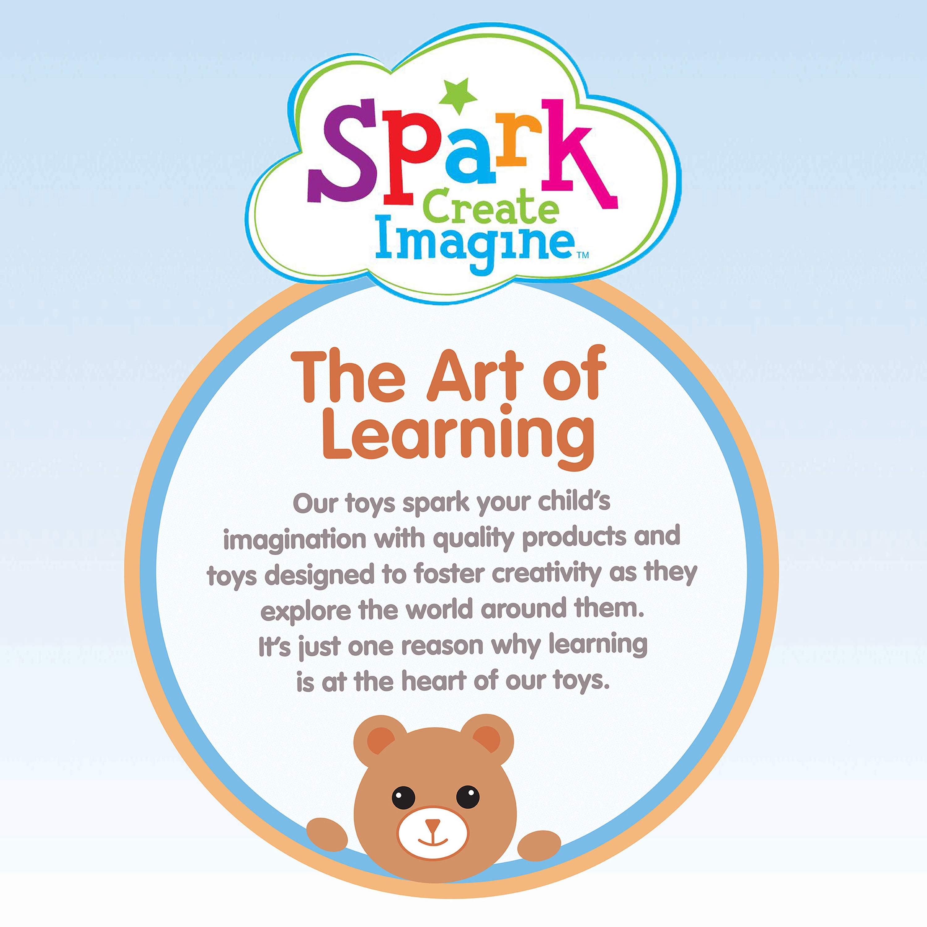 Spark Create Imagine Plush Lamb, White, 10.5-inch